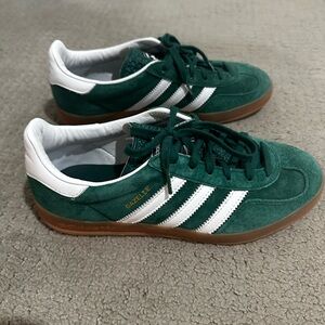 Adidas Gazelle Green White Sneakers